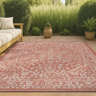 Malta Bohemian Medallion Textured Weave Indoor/outdoor Area Rug