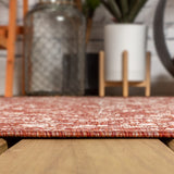 Malta Bohemian Medallion Textured Weave Indoor/outdoor Area Rug
