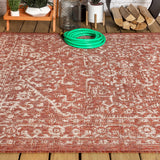 Malta Bohemian Medallion Textured Weave Indoor/outdoor Area Rug