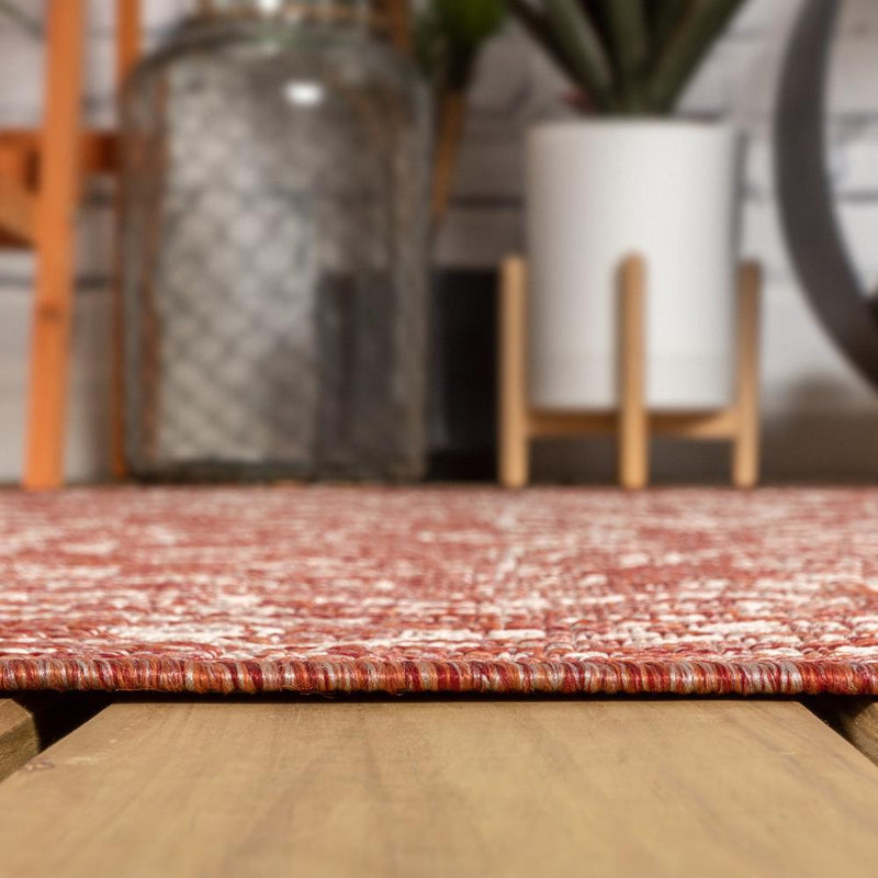 Malta Bohemian Medallion Textured Weave Indoor/outdoor Round Rug