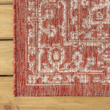 Malta Bohemian Medallion Textured Weave Indoor/outdoor Square Rug