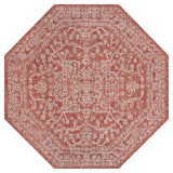 Malta Bohemian Medallion Textured Weave Indoor/outdoor Octagon Rug