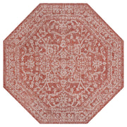 Malta Bohemian Medallion Textured Weave Indoor/outdoor Octagon Rug