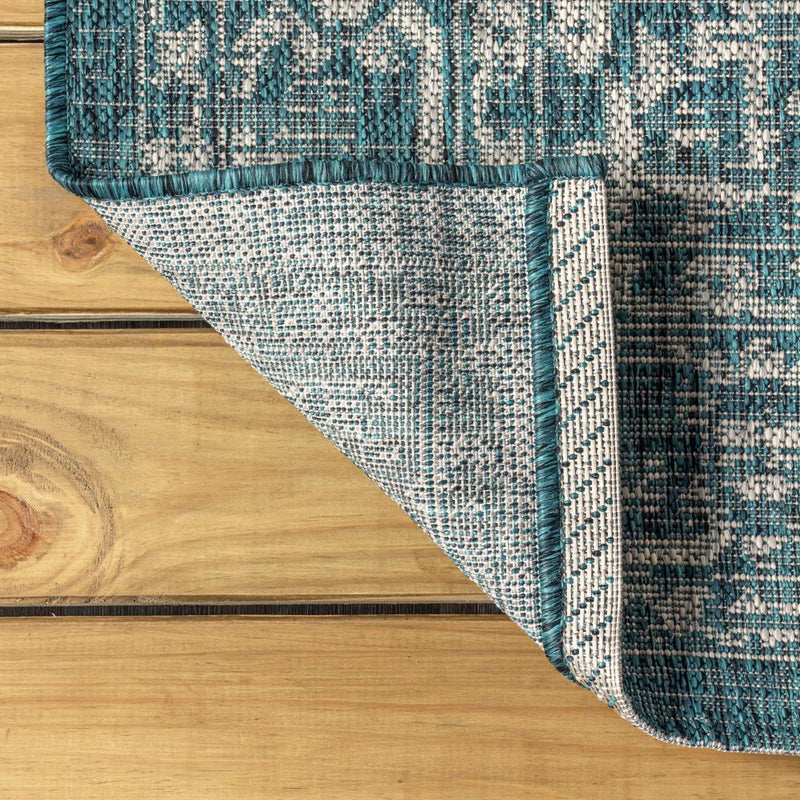 Malta Bohemian Medallion Textured Weave Indoor/outdoor Square Rug