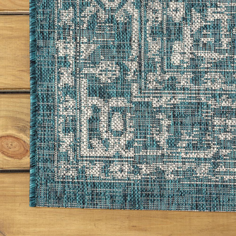 Malta Bohemian Medallion Textured Weave Indoor/outdoor Square Rug