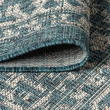 Malta Bohemian Medallion Textured Weave Indoor/outdoor Square Rug