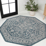 Malta Bohemian Medallion Textured Weave Indoor/outdoor Octagon Rug