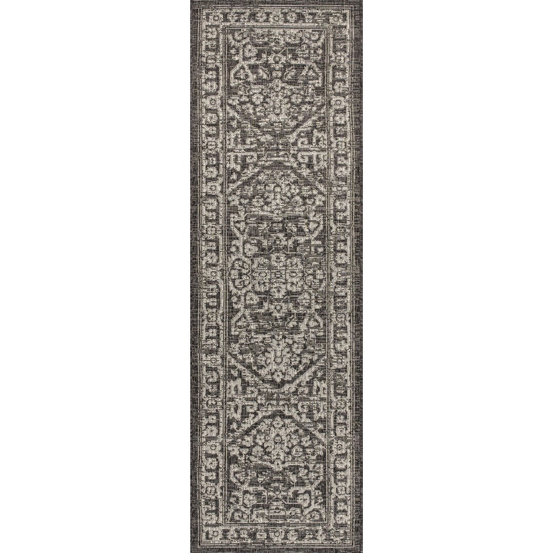 Malta Bohemian Medallion Textured Weave Indoor/outdoor Runner Rug