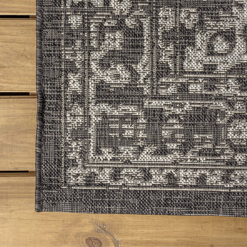 Malta Bohemian Medallion Textured Weave Indoor/outdoor Octagon Rug