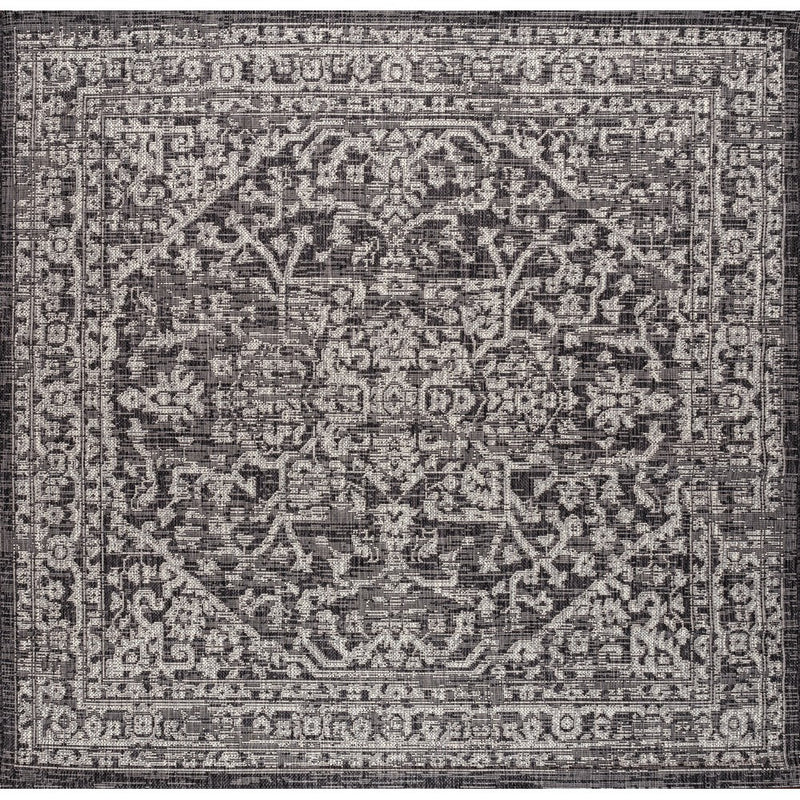 Malta Bohemian Medallion Textured Weave Indoor/outdoor Square Rug