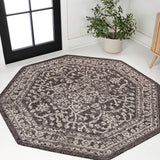 Malta Bohemian Medallion Textured Weave Indoor/outdoor Octagon Rug