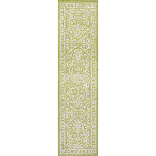 Malta Bohemian Medallion Textured Weave Indoor/outdoor Runner Rug