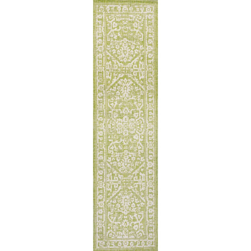 Malta Bohemian Medallion Textured Weave Indoor/outdoor Runner Rug