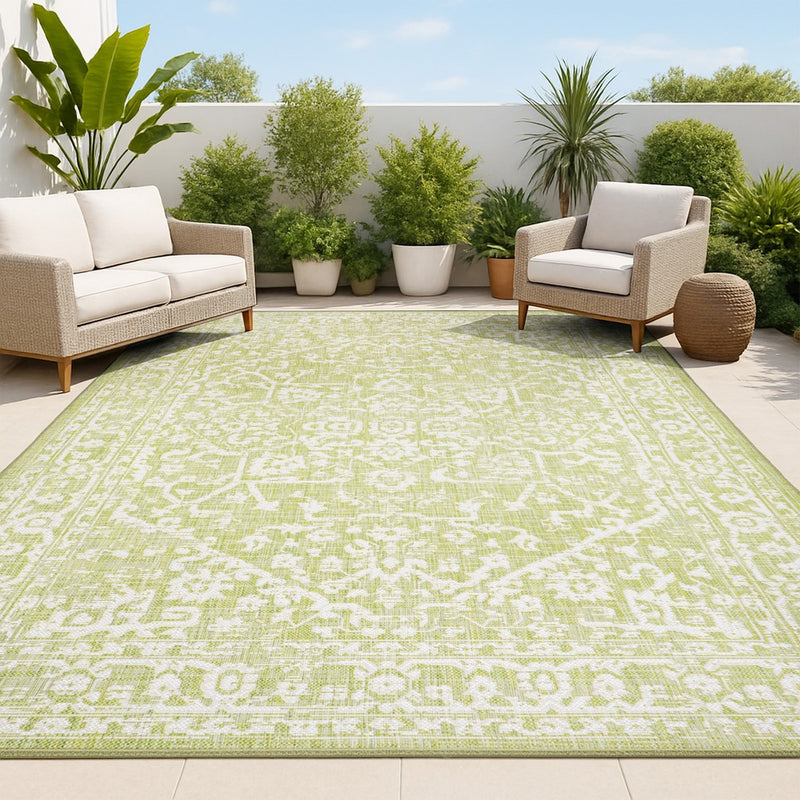 Malta Bohemian Medallion Textured Weave Indoor/outdoor Area Rug