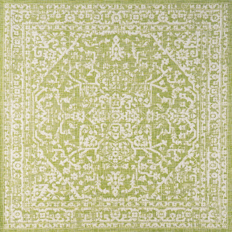 Malta Bohemian Medallion Textured Weave Indoor/outdoor Square Rug