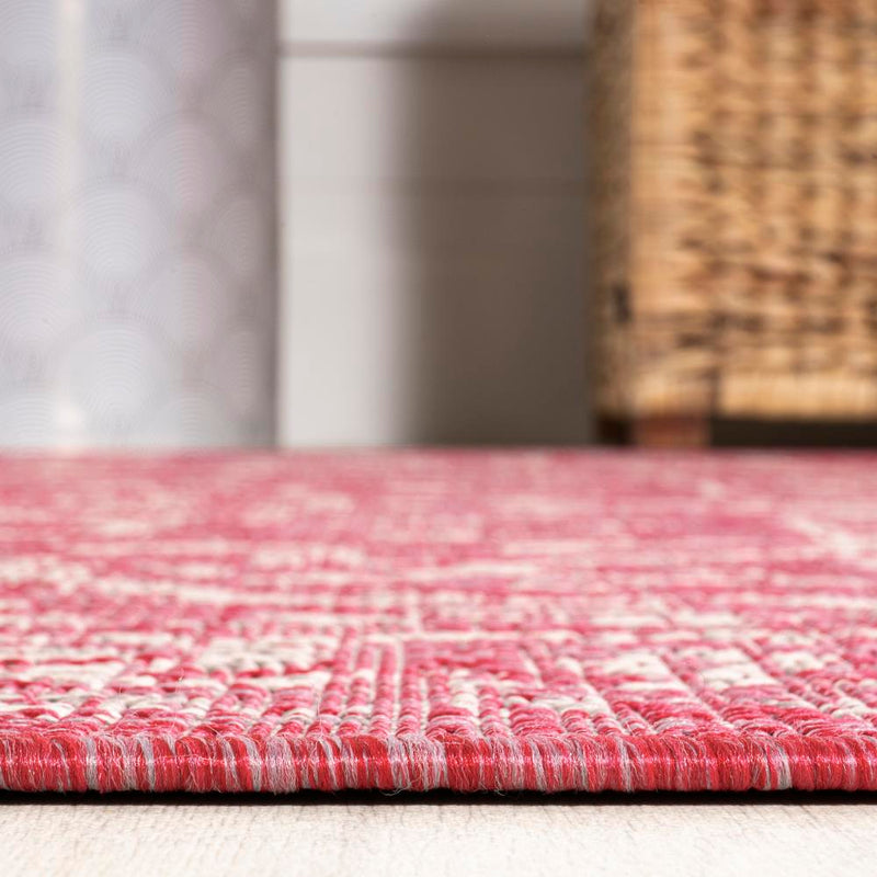 Malta Bohemian Medallion Textured Weave Indoor/outdoor Runner Rug