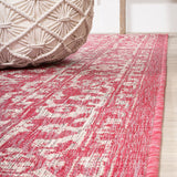 Malta Bohemian Medallion Textured Weave Indoor/outdoor Area Rug