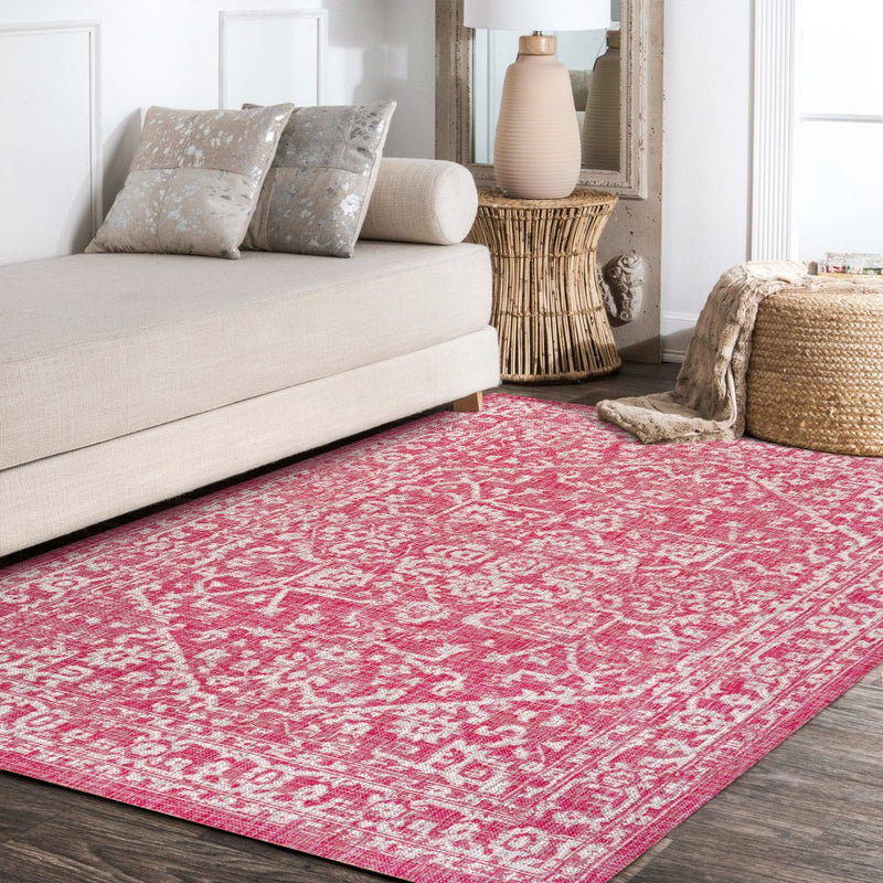 Malta Bohemian Medallion Textured Weave Indoor/outdoor Area Rug