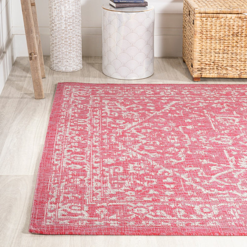 Malta Bohemian Medallion Textured Weave Indoor/outdoor Area Rug