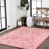 Malta Bohemian Medallion Textured Weave Indoor/outdoor Area Rug