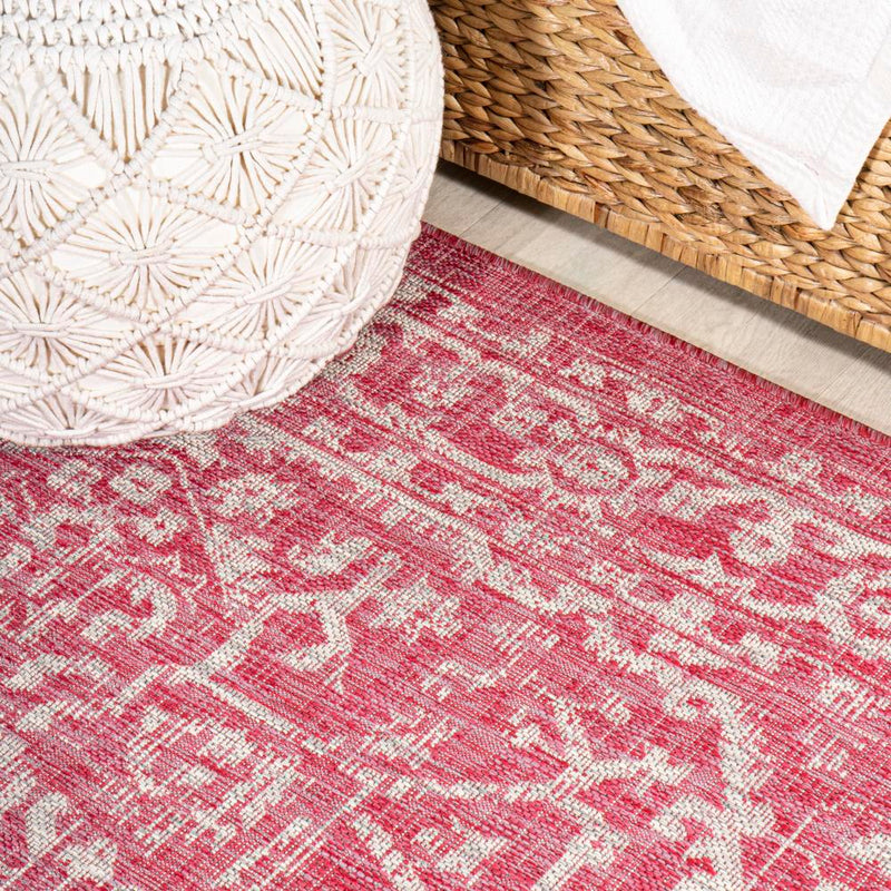 Malta Bohemian Medallion Textured Weave Indoor/outdoor Square Rug