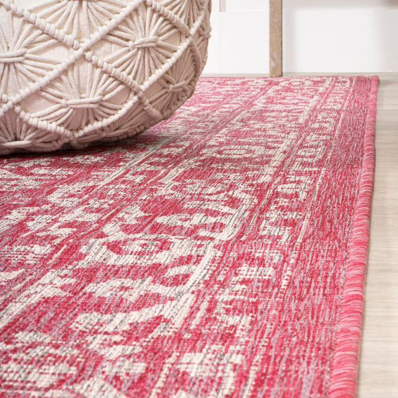 Malta Bohemian Medallion Textured Weave Indoor/outdoor Square Rug