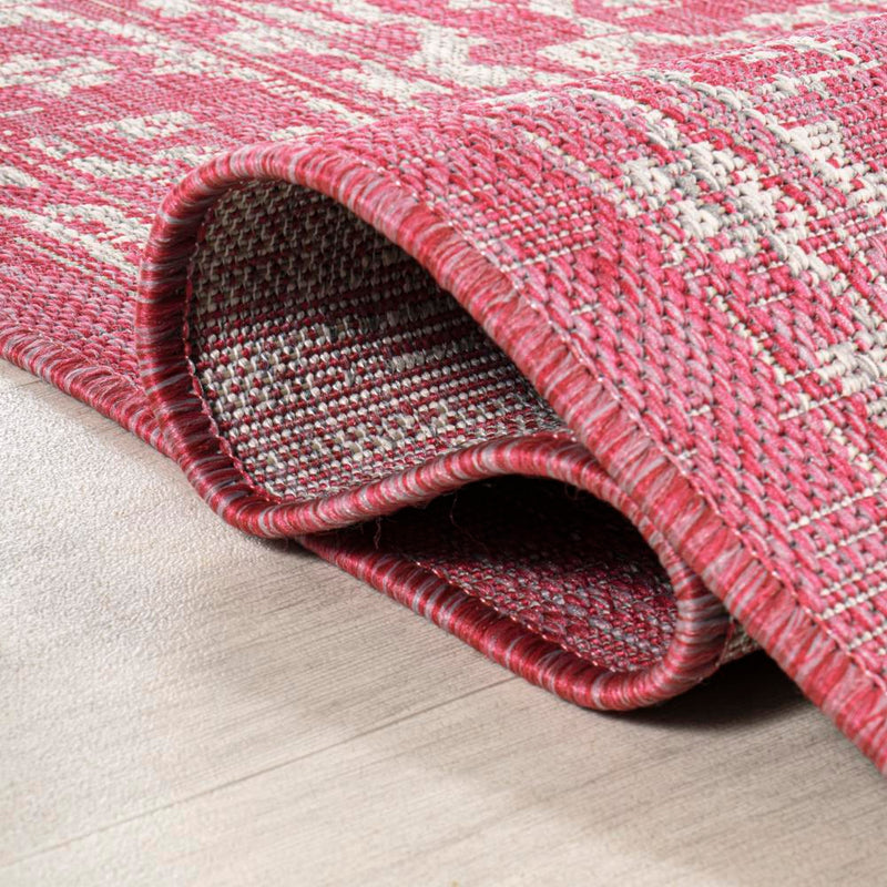 Malta Bohemian Medallion Textured Weave Indoor/outdoor Square Rug