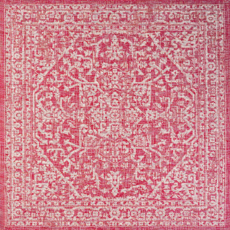 Malta Bohemian Medallion Textured Weave Indoor/outdoor Square Rug