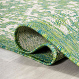 Malta Bohemian Medallion Textured Weave Indoor/outdoor Runner Rug