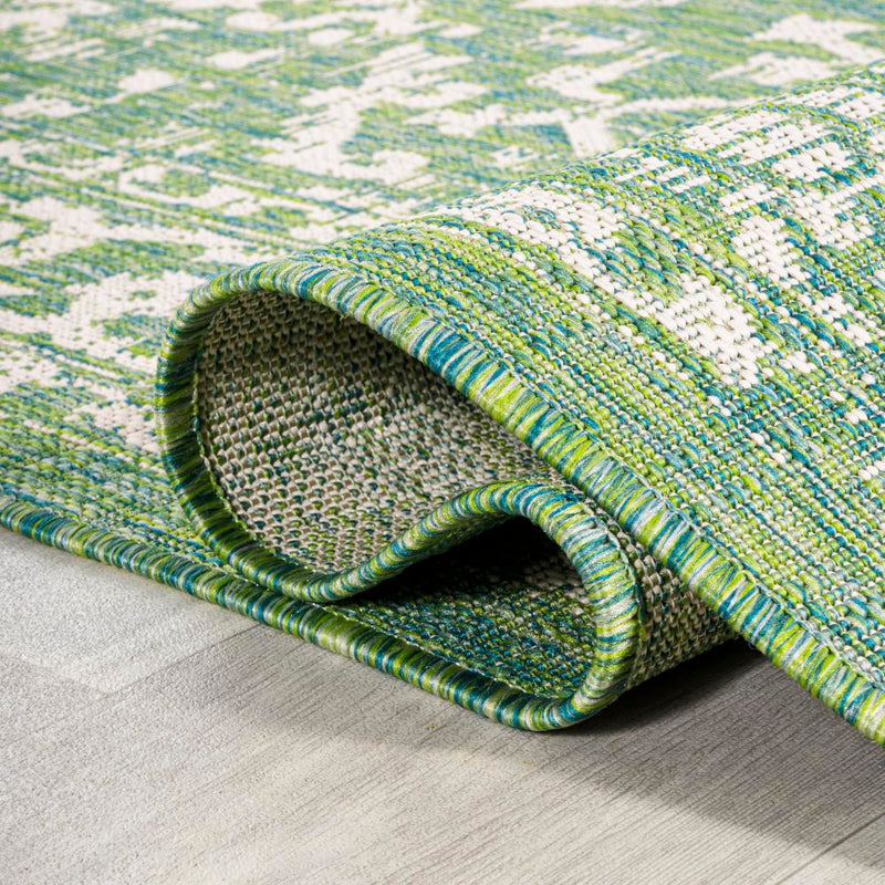 Malta Bohemian Medallion Textured Weave Indoor/outdoor Runner Rug