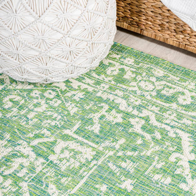 Malta Bohemian Medallion Textured Weave Indoor/outdoor Square Rug