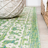 Malta Bohemian Medallion Textured Weave Indoor/outdoor Square Rug