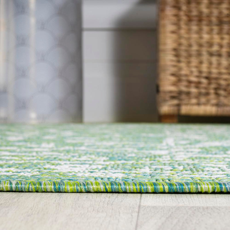Malta Bohemian Medallion Textured Weave Indoor/outdoor Square Rug