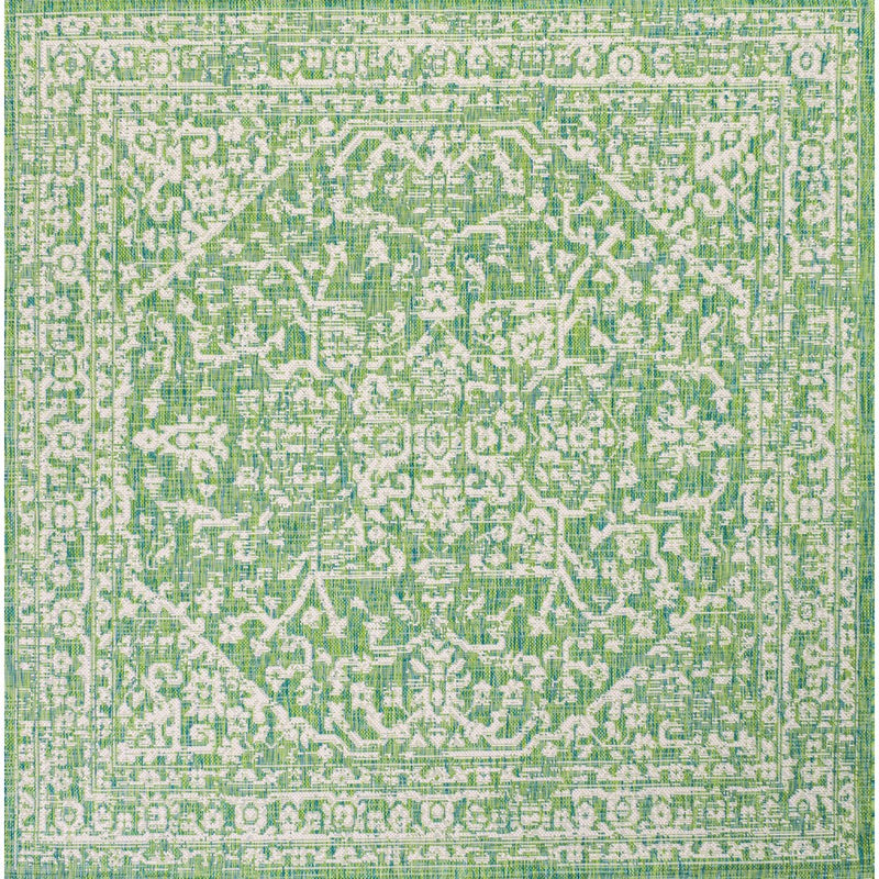 Malta Bohemian Medallion Textured Weave Indoor/outdoor Square Rug