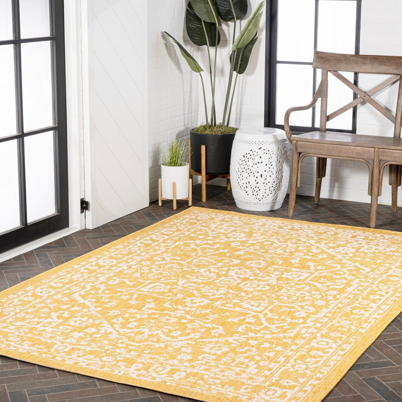 Malta Bohemian Medallion Textured Weave Indoor/outdoor Area Rug