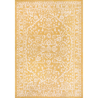 Malta Bohemian Medallion Textured Weave Indoor/outdoor Area Rug