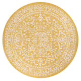 Malta Bohemian Medallion Textured Weave Indoor/outdoor Round Rug