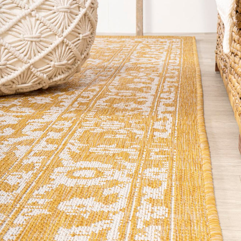 Malta Bohemian Medallion Textured Weave Indoor/outdoor Square Rug