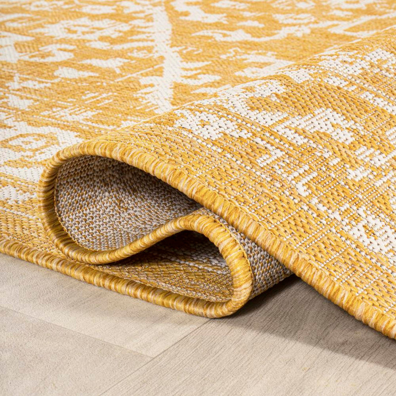 Malta Bohemian Medallion Textured Weave Indoor/outdoor Square Rug