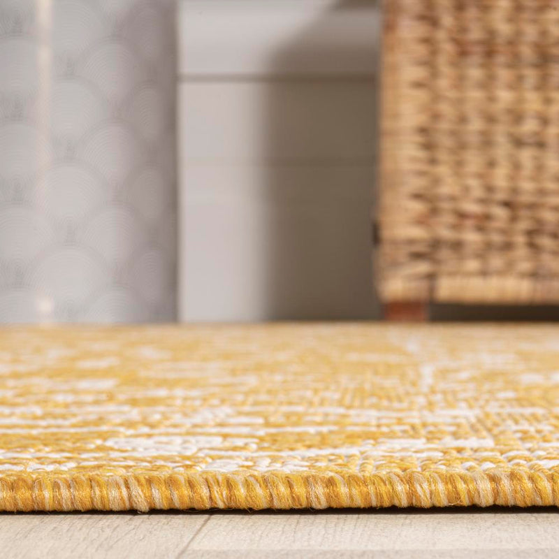 Malta Bohemian Medallion Textured Weave Indoor/outdoor Square Rug