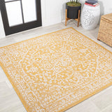 Malta Bohemian Medallion Textured Weave Indoor/outdoor Square Rug