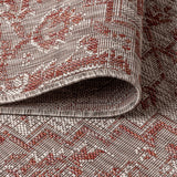 Estrella Bohemian Medallion Textured Weave Indoor/outdoor Round Rug