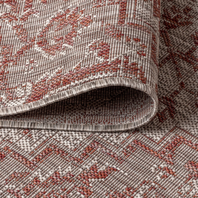 Estrella Bohemian Medallion Textured Weave Indoor/outdoor Runner Rug