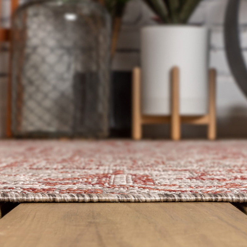 Estrella Bohemian Medallion Textured Weave Indoor/outdoor Square Rug