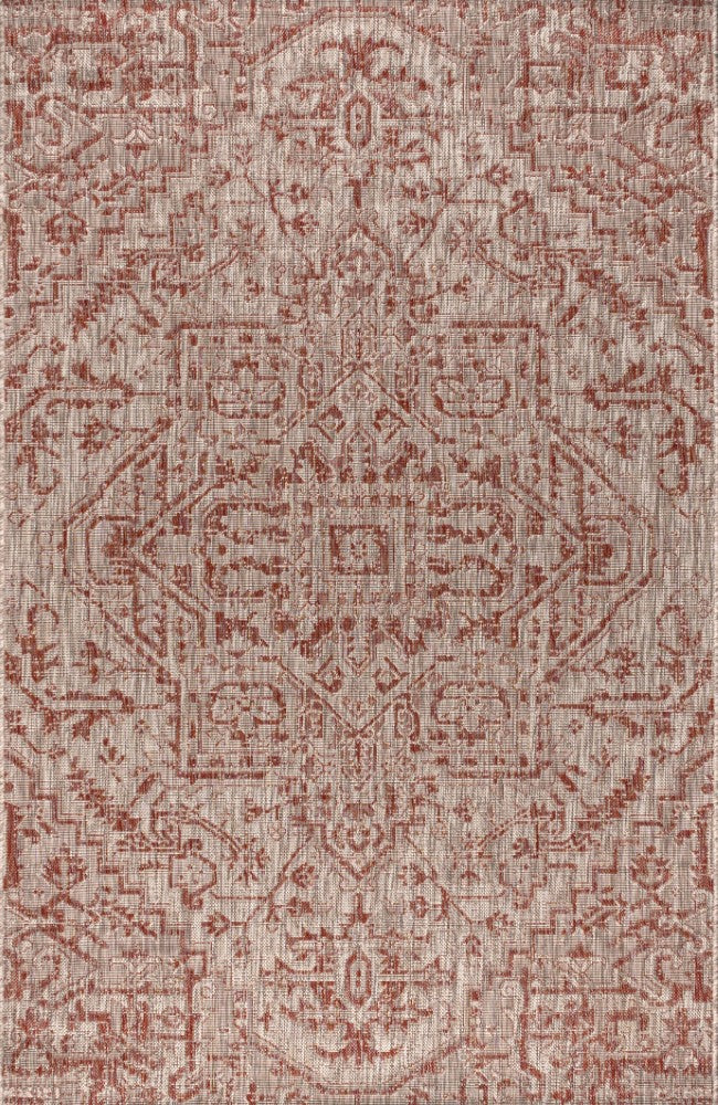 Estrella Bohemian Medallion Textured Weave Indoor/outdoor Area Rug