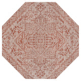 Estrella Bohemian Medallion Textured Weave Indoor/outdoor Octagon Rug
