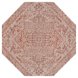 Estrella Bohemian Medallion Textured Weave Indoor/outdoor Octagon Rug