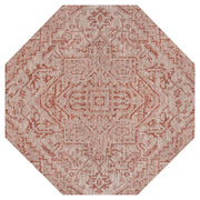 Estrella Bohemian Medallion Textured Weave Indoor/outdoor Octagon Rug