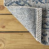 Estrella Bohemian Medallion Textured Weave Indoor/outdoor Round Rug