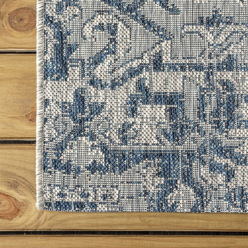 Estrella Bohemian Medallion Textured Weave Indoor/outdoor Runner Rug